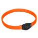KARLIE Visio Light LED USB nabíjací obojok pre psov oranžový 65 cm