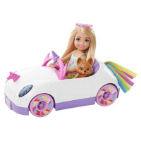 Mattel Barbie Chelsea a kabriolet s nálepkami