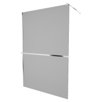 MEXEN/S - KIOTO Sprchová zástena WALK-IN s poličkou a držiakom uterákov 90 x 200, grafit 8 mm, c