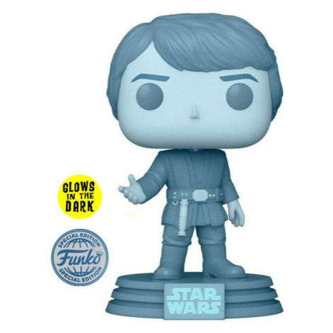 Funko POP! Star Wars: Holographic Luke Skywalker 40th Anniversary GITD Special Edition