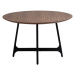 Okrúhly jedálenský stôl s doskou v dekore orechového dreva ø 120 cm Ooid – DAN-FORM Denmark