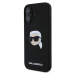 Karl Lagerfeld Liquid Silicone Karl Head MagSafe kryt iPhone 16 čierny