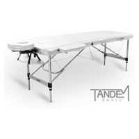 Skladací masážny stôl TANDEM Basic ALU-2 Farba: biela