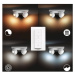 Philips HUE Buckram Bluetooth SVIETIDLO BODOVÉ LED 3xGU10 5W 350lm 2200-6500K, biela