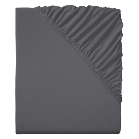 LIVARNO home Napínacia džersejová plachta, 90 – 100 x 200 cm (sivá)