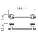 GEDY NV213013 Nevis držiak uterákov 30 x 8,2 cm, chróm