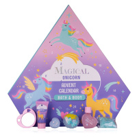 ACCENTRA Adventný kalendár Magical unicorn and mermaid v krabičke v tvare diamantu (obojstranný)