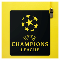 Drevený obraz na stenu - Liga majstrov UEFA , Čierna