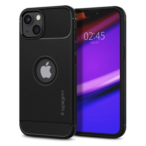 Ochranný kryt Spigen Rugged Armor pre iPhone 13 čierny