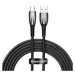 Kábel USB cable for USB-C Baseus Glimmer Series, 100W, 2m (Black)