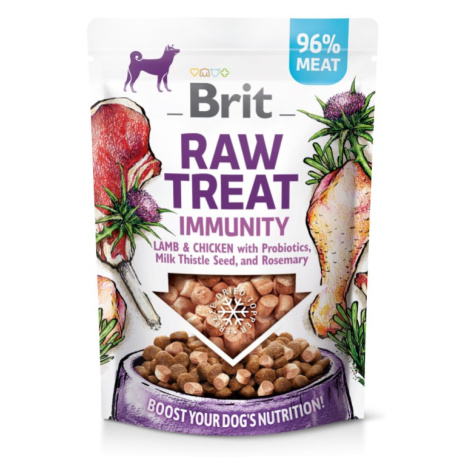 Brit RAW TREAT Immunity Lamb&Chicken maškrty pre psov 40g