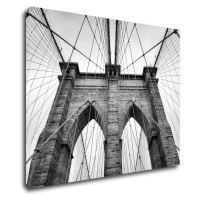 Impresi Obraz Brooklyn bridge čiernobiely - 90 x 70 cm