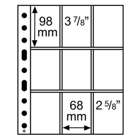 Grande Easy 9-Pocket stránky do albumu číre (50ks)