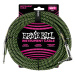 Ernie Ball 10' Braided Cable Black/Green