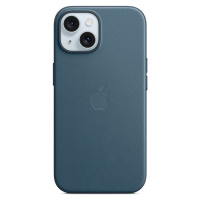 Apple Originál Tkaninový kryt FineWoven s MagSafe pre iPhone 15 Pacific Blue, MT3G3ZM/A