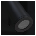 Čierne nástenné svietidlo SULION Milu, dĺžka 13 cm