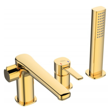 INVENA - Vaňová batéria 3 otvorová GLAMOUR zlato BW-02-S09-V