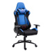 Expedo Kancelárska stolička KORAD FG-38, 67,5x128-138x70, modrá/čierna