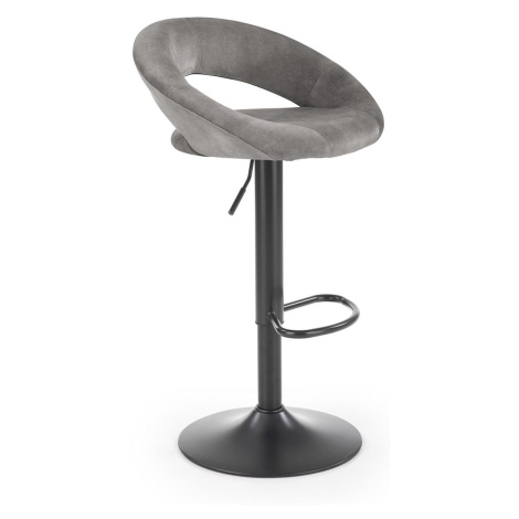 HALMAR H-102 barová stolička sivá / čierna