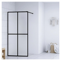 vidaXL Sprchová zástena walk-in, matné tvrdené sklo 118x190 cm