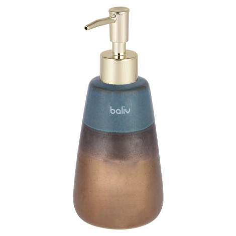 baliv Dávkovač mydla, hnedý/modrý, keramický