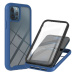 Samsung Galaxy S23 SM-S911, Silikónové zadné a plastové predné puzdro s predným a zadným sklom, 