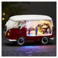 Dekoračná lampa Merryville s LED, vianočný autobus