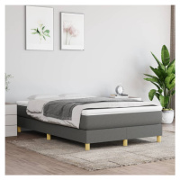 vidaXL Rám na boxspring posteľ tmavosivý 120x200 cm látka