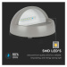 Schodiskové LED svietidlo okrúhle 3W, 3000K, 210lm, sivé VT-1182 (V-TAC)