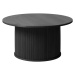 Furniria Dizajnový konferenčný stolík Vasiliy 90 cm čierny dub