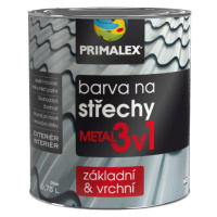 PRIMALEX METAL 3v1 - Farba na strechy metal - biela 0,75 L