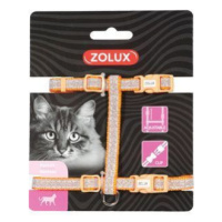 Postroj pre mačky SHINY nylon oranžový Zolux