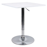KONDELA Florian 2 New barový stôl s nastaviteľnou výškou biela