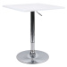 KONDELA Florian 2 New barový stôl s nastaviteľnou výškou biela