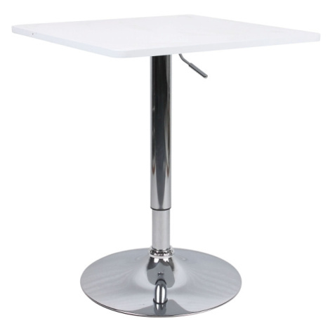 KONDELA Florian 2 New barový stôl s nastaviteľnou výškou biela Tempo Kondela