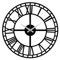 Dekoratívne nástenné hodiny Metala 48 cm čierne