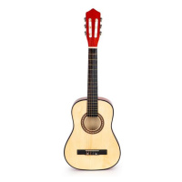 Drevená gitara v červenej farbe pre deti