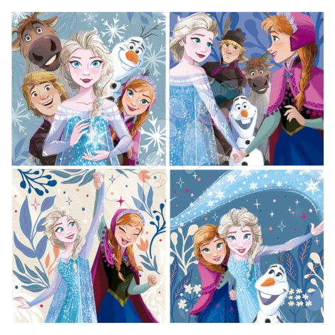 Puzzle Frozen Disney Progressive Educa 12-16-20-25 dielov