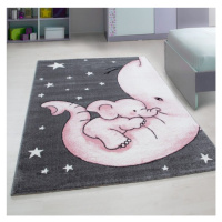 Kusový koberec Kids 560 pink Rozmery koberca: 160x230
