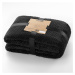 Čierna deka z mikrovlákna DecoKing Henry, 220 × 240 cm