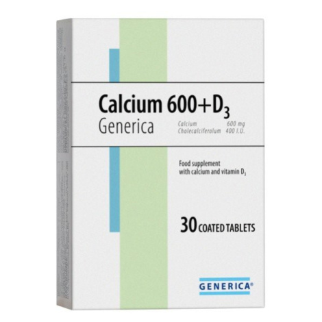 Generica Calcium 600+D3 30 tabliet