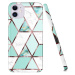 Apple iPhone 13, silikónové puzdro, polygonálny mramorový vzor, Wooze Geometric Marble, farba/ze