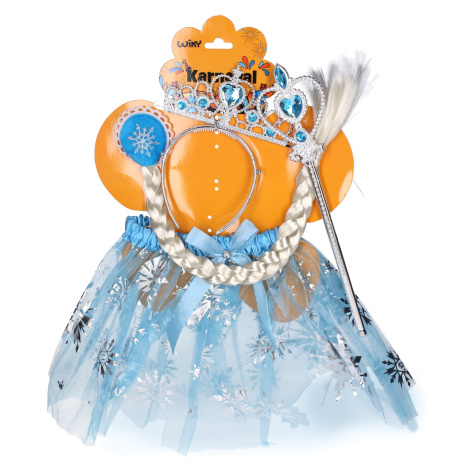 Set karneval - princezná svetlo modrá Wiky