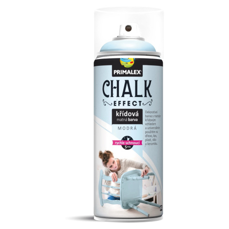 Primalex Kriedová matná farba v spreji Chalk Effect modrá 400 ml