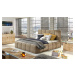 ELTAP POSTEL EDVIGE + DREVENY KARKAS + STANDARDNY ZDVIHAC + KONTAJNER 140X200, BERLIN 03, BEIGE,