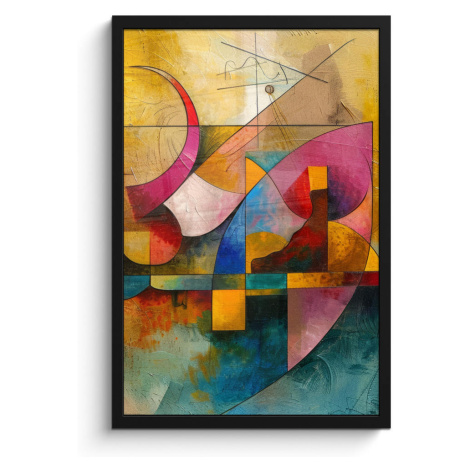 MuchoWow ZARÁMOVANÝ PLAGÁT Umenie - abstraktné - moderné 40x60 cm