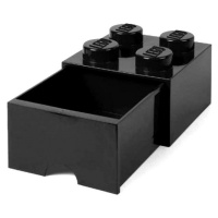 LEGO® úložný box 4 so šuplíkom čierna