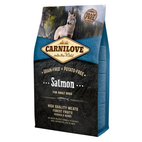 CARNILOVE Adult Salmon granuly pre psov 1 ks, Hmotnosť balenia: 4 kg