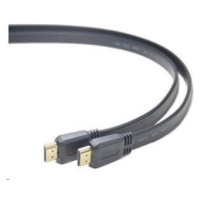 PREMIUMCORD HDMI High Speed + Ethernet plochý kábel, pozlátené konektory, 3 m