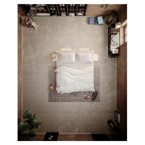 Dvojlôžková posteľ z borovicového dreva s roštom v prírodnej farbe 160x200 cm Social Bed – Karup Karup Design